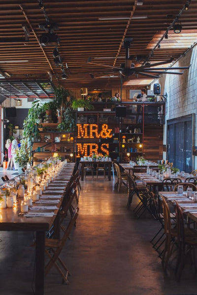 Leuchtbuchstaben: MR&MRS