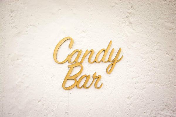 Candy Bar Schild