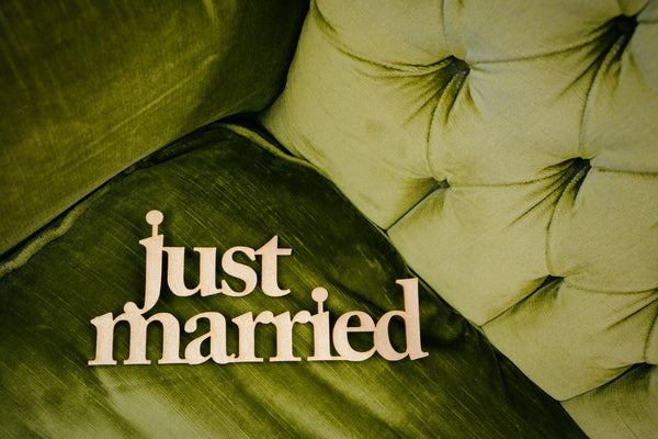 Just Married Schild